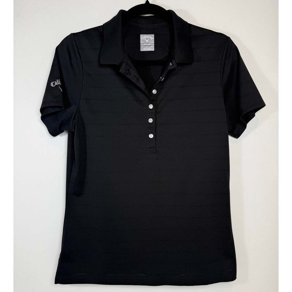 Callaway Women's Opti-Vent Polo Black Womens Medium